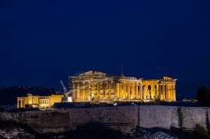 האקרופוליס באתונה בלילה