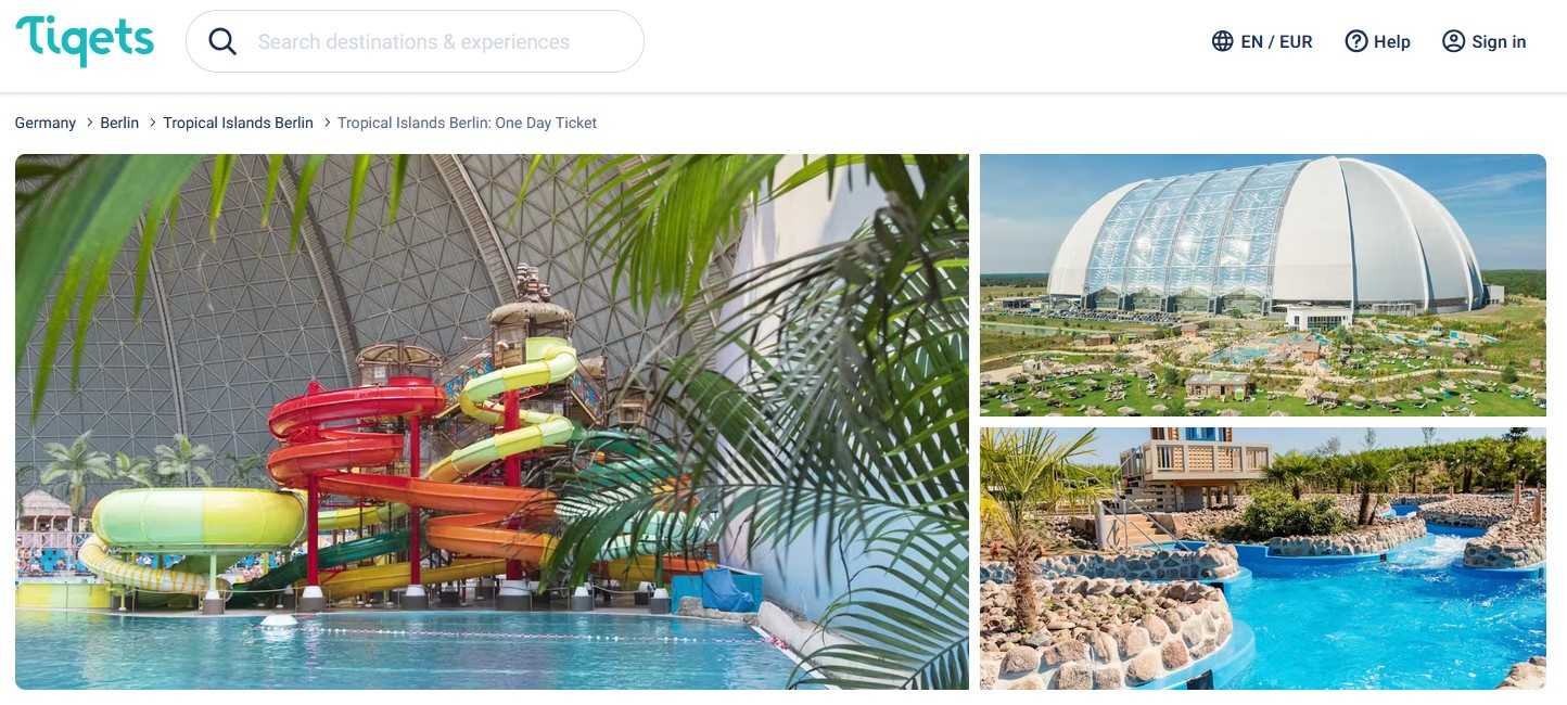 פארק המים Tropical Islands